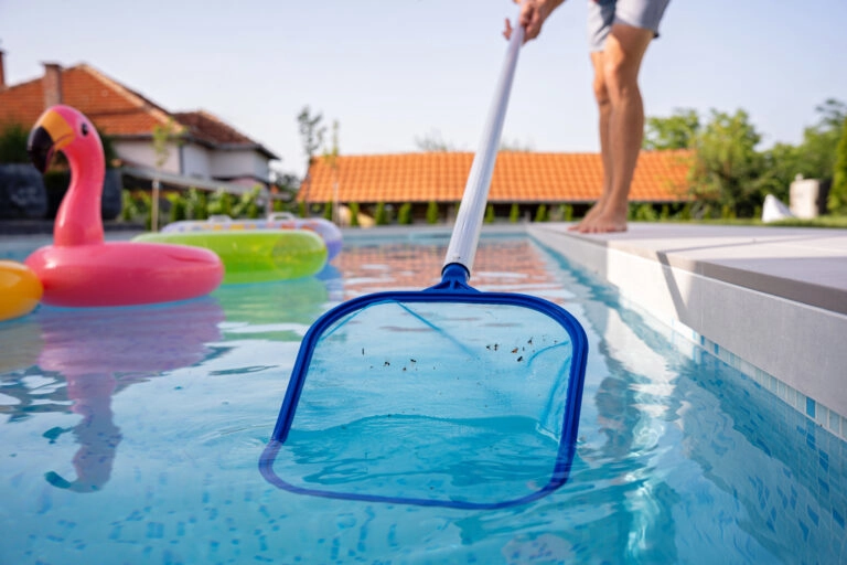 Cleaning out bugs from your pool? Make sure they stay off your skin, too. Protect yourself with repellents and keep outdoor areas clean.