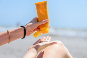 Don’t Forget the SPF! Even mild spring sunshine can cause burns.